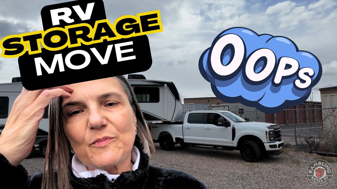 Moving Our RV to a Pull-through spot in Storage